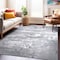 World Rug Gallery Distressed Abstract Watercolor Area Rug 5' x 7' Gray 928GRAY5X7 - alternate 8
